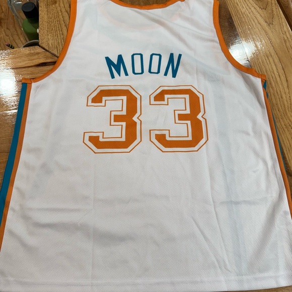 NWOT Flint Tropics Jackie Moon #33 Basketball Jersey Men’s Small Semi Pro - Picture 2 of 5
